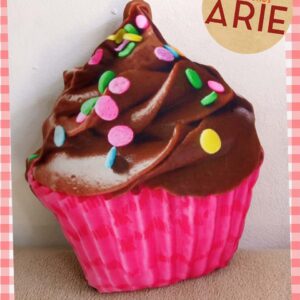 Almohada Cupcake Chocolate con Chispas