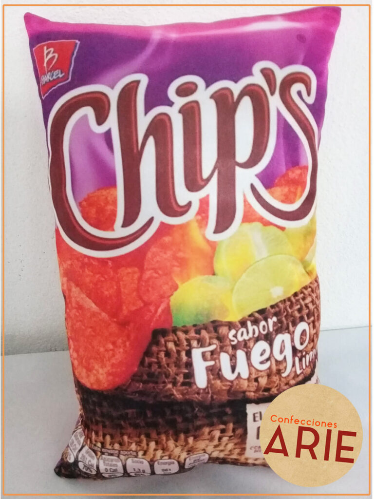 Almohada Chips Fuego